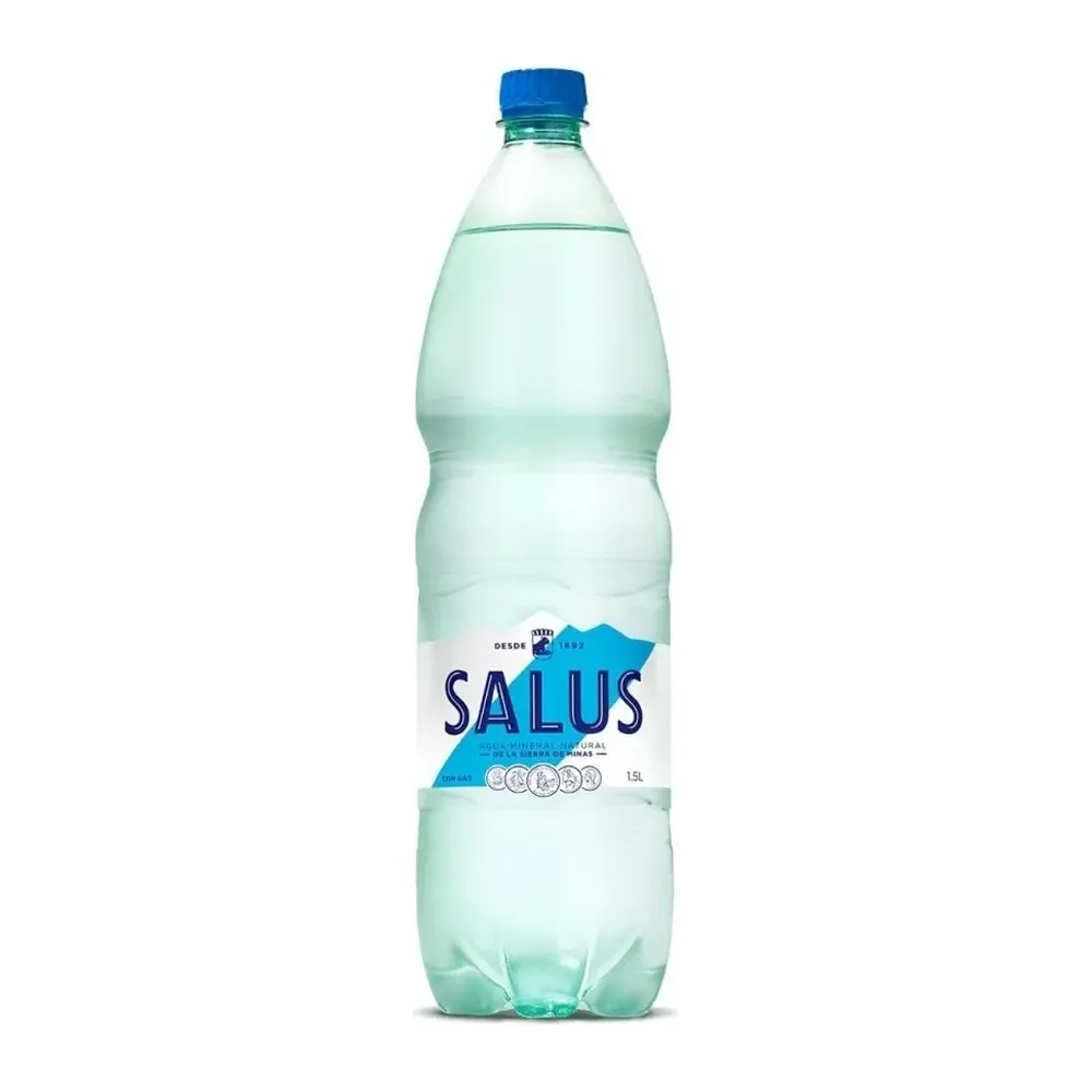 Agua Salus 1.5 con gas