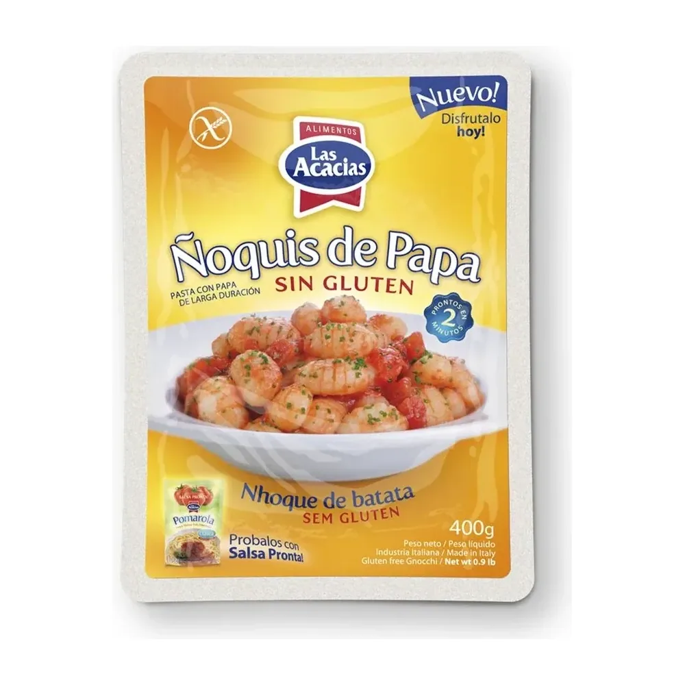 Ñoquis Acacias sin Gluten 400G