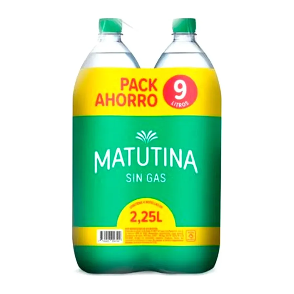 Agua Matutina sin gas 2.25 X 4