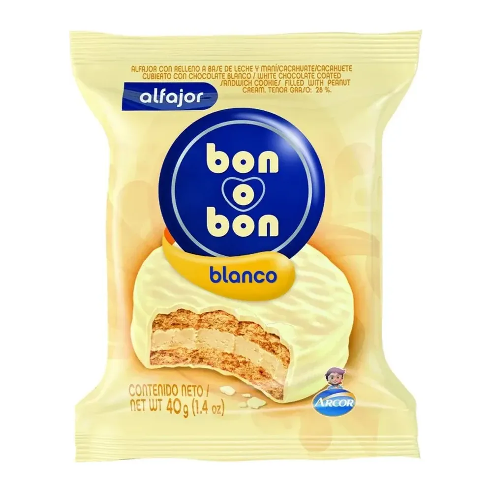 Alfajor Bon O Bon Blanco
