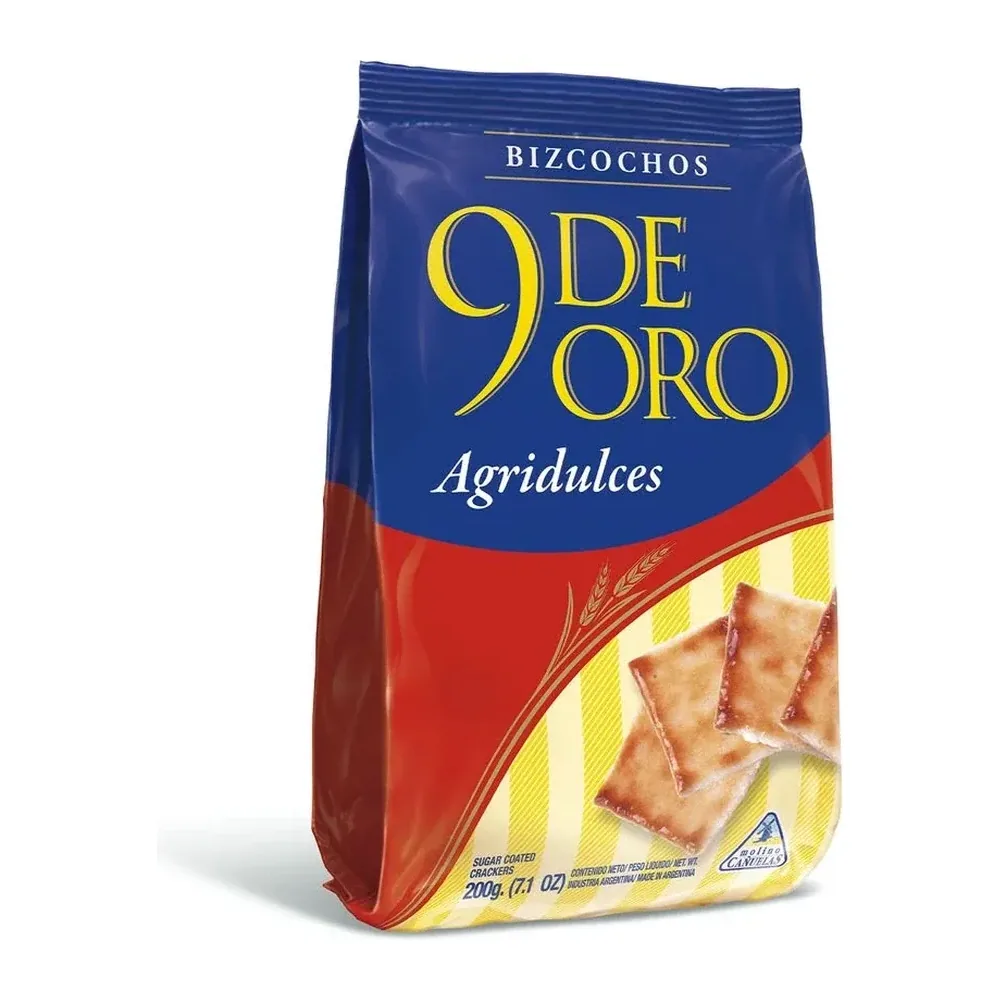 Galletitas 9 de Oro Agridulce 200 Grs
