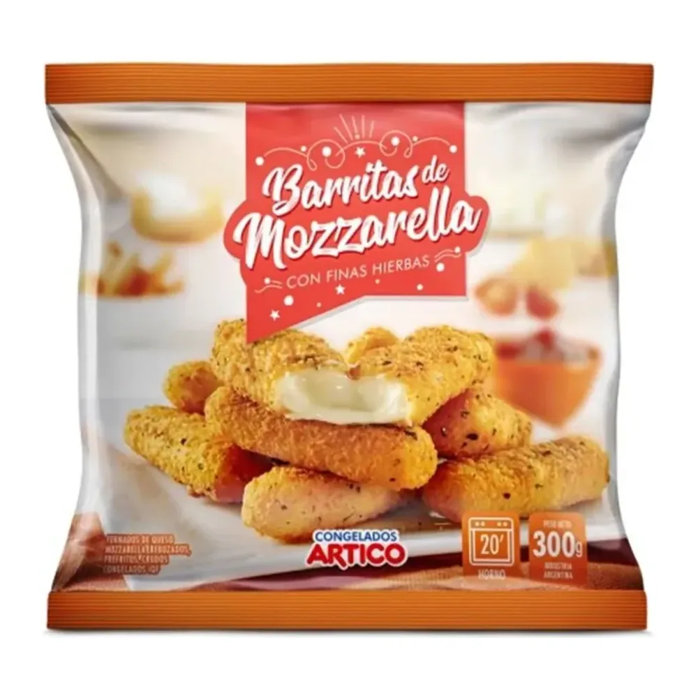 Bastones de Muzzarella Artico 300G con Finas Hierbas